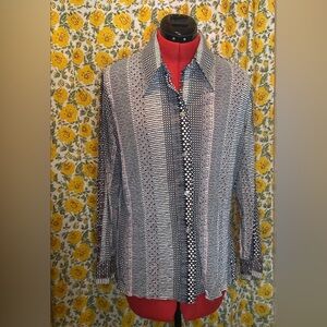 1970’s Kiana Polka Dot Long Sleeve Blouse